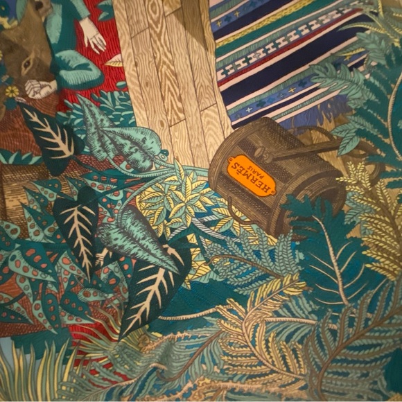 Hermes - rare scarf - NWT 🍊🌝🤌🏻 - Picture 2 of 6